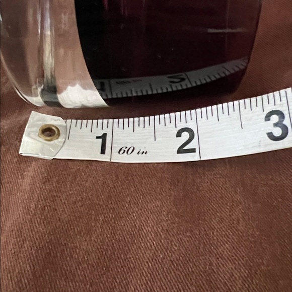 Nwb Nude Crystal Glass Candle Holder 2 piece set burgundy - Picture 8 of 9